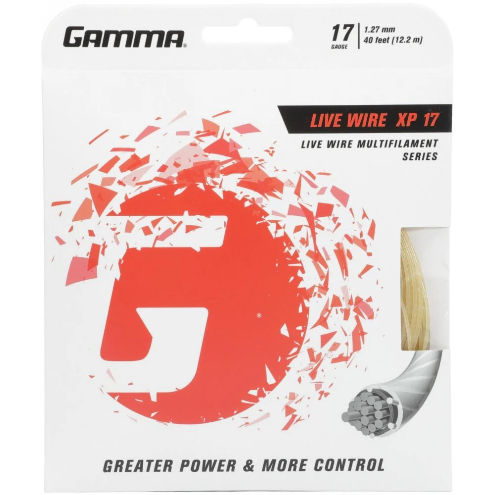 Gamma Live Wire XP 17g Tennis String (Set) 1 Gamma Live Wire XP 17g Tennis String (Set)
