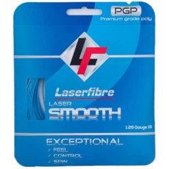 Laserfibre Laser Smooth 16g Blue Tennis Racquet String (Set)