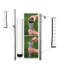 Outdoor Volleyball Set (Rope Cable/Steel Slv), #VBPK4