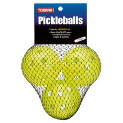 Tourna Indoor Optic Yellow Pickleballs (3-Pack)