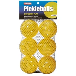 Tourna Outdoor Optic Yellow Pickleballs (6-Pack)