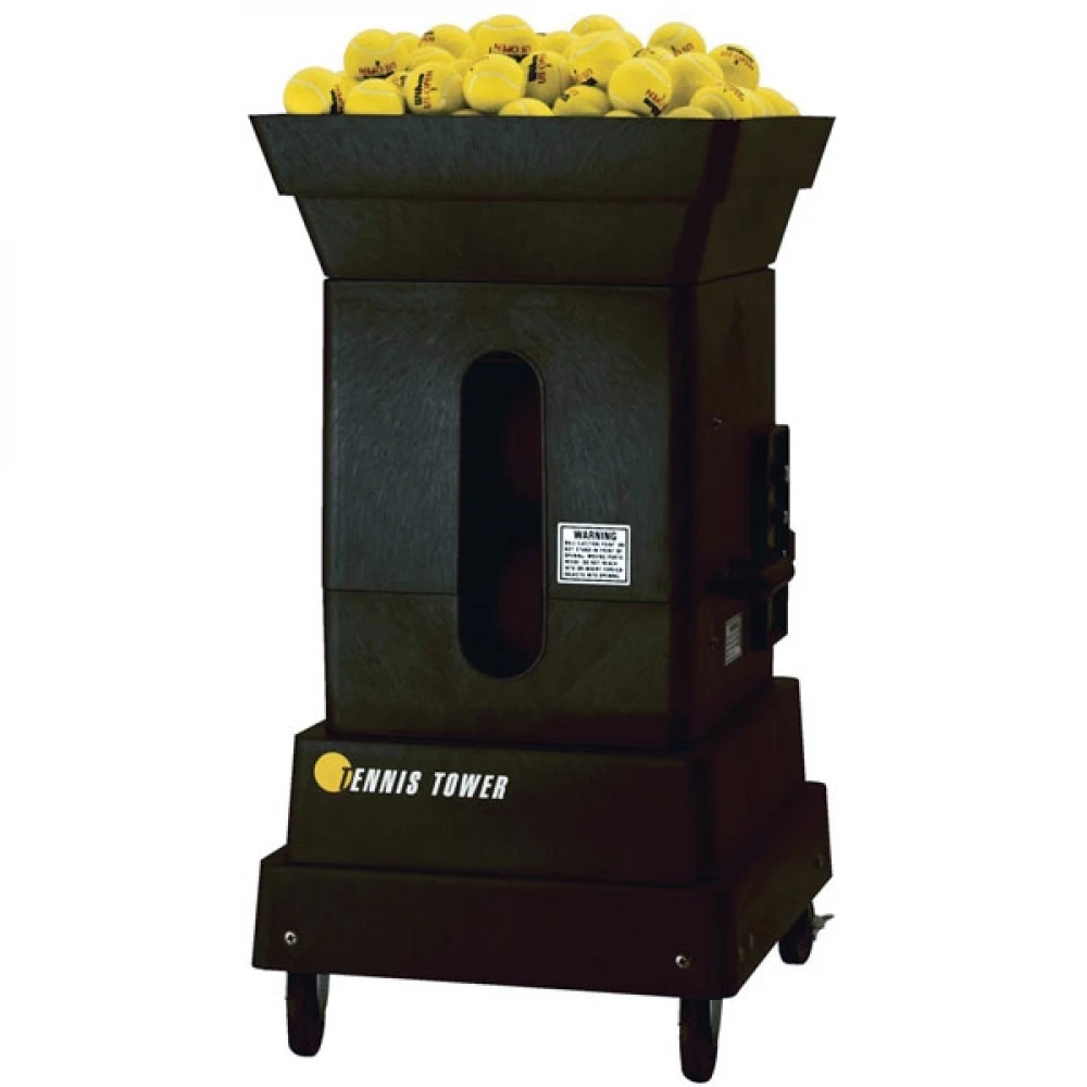 Sports Tutor Tennis Tower Player Ball Machine 1 Sports Tutor Tennis Tower Player Ball Machine