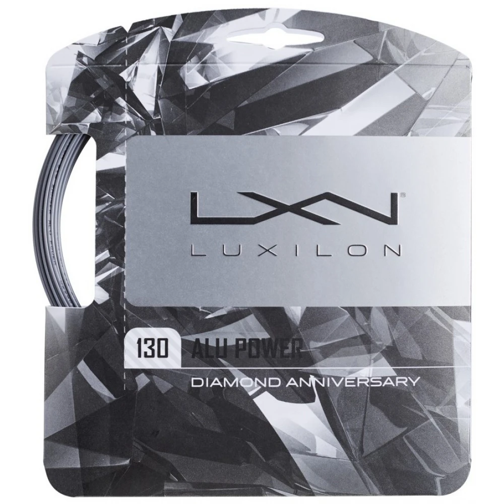 Luxilon ALU Power 130 Diamond Edition Silver Tennis String (Set)