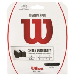 Wilson Revolve Spin 17g Tennis String Black (Set)