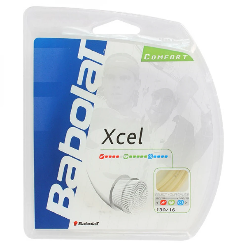 Babolat Xcel 16g Natural Tennis String 1 Babolat Xcel 16g Natural Tennis String